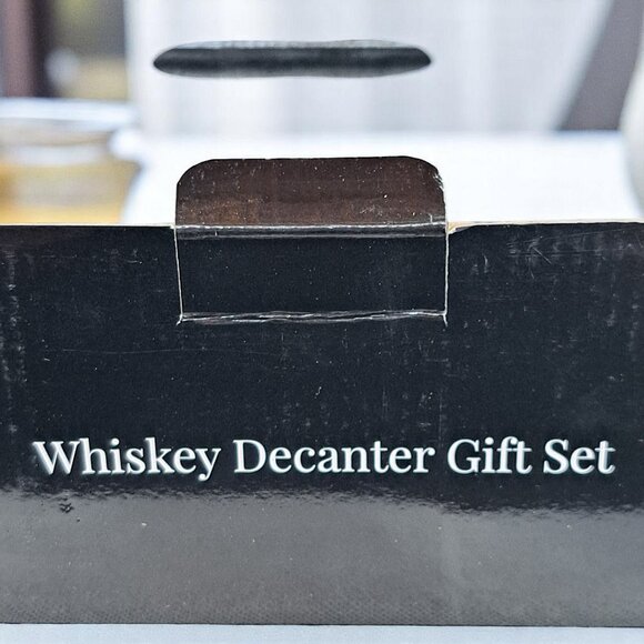 Gifts for Men Dad, 10.1 Oz Whiskey Decanter Set with 2 shot glasses and display - Picture 8 of 12